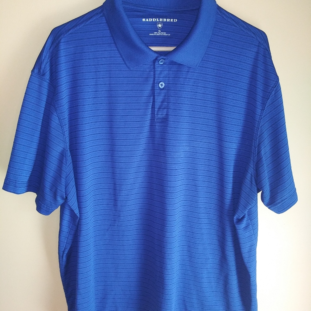 Mens Comfort Flex Polo Shirt Saddlebred Size XL